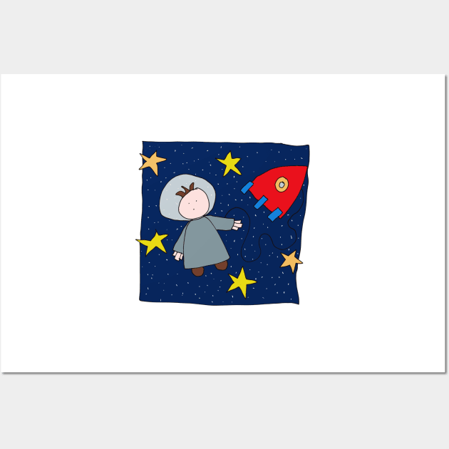 Spaceman Wall Art by Jonesyinc